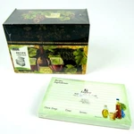 Susan Winget Art- Gilded Wine- Lang 4 Recipe Box With 62 Cards & 12 Dividers. Fixed Price $13.00.