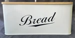 Retro Royal House Classic Metal White Bread Box Bamboo Cutting Board Lid Farm. Fixed Price $32.00.