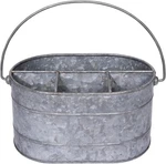 Creative Co-op Farmhouse Galvanized Metal Storage Caddy With 4 Compartments And. Fixed Price $30.24.