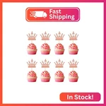 Arthsdite 24 Pcs Princess Crown Cupcake Toppers Pick Decorations F. Fixed Price $10.09.