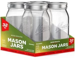 Sewanta Wide Mouth Mason Jars 32 Oz 4 Pack With Lids Bands, M.... Fixed Price $36.25.