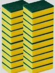 20 Pack Heavy Duty Scrub Sponges Washing Dishes Cleaning Kitchen. Fixed Price $12.99.