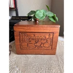 Vintage Wooden Recipe Box Cottagecore Kitchen Cor, Grandmacore Farmhouse. Fixed Price $30.60.
