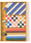 Eccolo 3 Pack Luggage Set, Suitcase Identifiers With Cards, Faux .... Fixed Price $23.60.