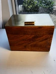 Hearth & Hand With Magnolia Wood Recipe Box Metal Lid New Cards. Fixed Price $26.99.