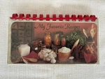 Vtg My Favorite Recipes Spiral Bound Holder W/43 8 X Cards. Fixed Price $9.99.