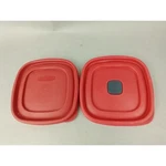 Rubbermaid Easy Find Lids Red Square Replacement Set 7J64 2D85 Vented. Fixed Price $8.99.
