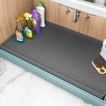 Tigejoy Waterproof Under Sink Mat 22" X 19", Shelf Liner Protector Kitchen.... Fixed Price $21.05.