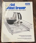 Lynk 401418 Roll Out Wire Rack For Cabinet Drawer 14" X 18" Chrome New. Fixed Price $40.00.