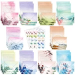 Taobary 160 Pcs Stationery Paper Set 50 Double 5.5 X 8.25 Inch, Ink Painting. Fixed Price $24.99.