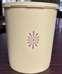 Vintage Tupperware Canister Harvest Gold Mustard Yellow 807-6 W/ Lid Container. Fixed Price $5.99.