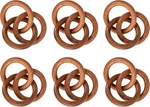 Alpha Living Home Rustic Napkin Rings - Round Wooden Holder Bules. Fixed Price $31.19.