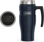 Thermos Stainless King Vacuum-insulated Travel Mug With Handle 16OZ, Midnight. Fixed Price $34.05.