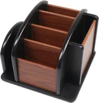 Remote Control Holder Caddy - Wooden Rotating Coffee Table Organizer Large Sp.... Fixed Price $39.55.