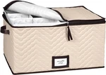 Wine Glass Storage Box With 12 Count (pack Of 1), Flax Brown Trim. Fixed Price $29.13.