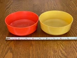 Lot Of 2 Vintage 1970S Rubbermaid J-3060 Cereal Bowls, Orange & Gold. Fixed Price $5.99.