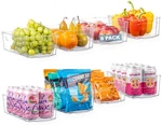 Best Oizeir 8 Pack Clear Plastic Fridge Organizer Bins Stackable Refrigerator. Fixed Price $31.22.
