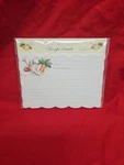 Carol Rose Garden Recipe Cards 15 Count New - Embossed Die Cut. Fixed Price $21.00.