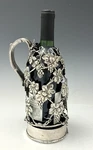 Rare Gorham Sterling Wine Bottle Cover Caddy Grape Motif 1904. Fixed Price $2750.00.