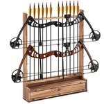 Wall Mounted & Arrow Display Rack, Solid Wood Holder For 2 Compound Bows .... Fixed Price $101.59.
