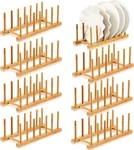 Yinkin 8 Pcs Bamboo Wooden Plate Rack Dish Drying Medium,. Fixed Price $41.92.