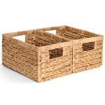 Set Of Wicker Shelf Storage Baskets For 12.5 X 8 6.5 Inches, Natural. Fixed Price $59.61.