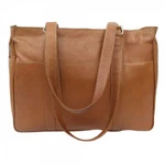 Piel Leather Medium Zippered Shopping Bag. Fixed Price $145.00.