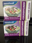Handy Surefresh Cover-ups 2 Pkgs Food Covers, Sm Med & Lg (34) Count Total. Fixed Price $5.79.