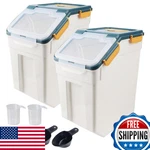 Anrui Rice Storage 50LB Airtight Flour Containers Plastic. Fixed Price $126.81.