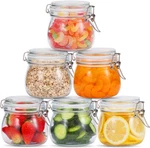 Hovico 17 Oz Glass Jars With Airtight Lids And Leak Proof Rubber Gasket, Wide. Fixed Price $31.17.