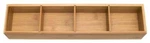 Lipper International 8884 Bamboo Wood 4-PART Drawer Organizer With Removable. Fixed Price $21.69.