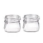 Bormioli Rocco Fido Glass Jars - 17.5 Oz Airtight Containers With Clamp Lids. Fixed Price $23.99.