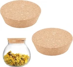 Ahandmaker 2PCS Large Cork Lids For Jars, 3.62X2.99X0.98 Inch, Burlywood. Fixed Price $14.24.