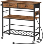 Kitchen Island With Storage, Rolling Cart For 2 Drawers & Ou. Fixed Price $169.99.