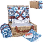 Neti Wicker Picnic Basket For 4 Insulated Cooler Waterproof Blanket Large. Fixed Price $89.64.