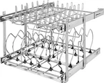 Rev-a-shelf 2-TIER Kitchen Cabinet Pullout 20.75" Organizer 5CW2-2122-CR. Fixed Price $155.00.