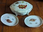 Lipper And Main Dresser Set Trinket Box 2 Small Dishes. Jewelry,change,what Nots. Fixed Price $22.99.