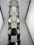 Ikea Vurm Stainless Steel Wall Mounted Wine Rack 4 Bottle Model 300.557.60. Fixed Price $19.00.