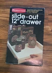 Vintage Rubbermaid Slide-out 12" Cabinet Drawer Organizer Tray Almond Usa. Fixed Price $24.99.