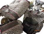 Pampered Chef 6 Pc Set - Traveler, Duffel, Tote, Insulated Bags, 2 Tags. Fixed Price $75.00.