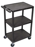Luxor Multipurpose Three Shelves Structural Foam 24"W 18"D 43"H, Black. Fixed Price $124.61.