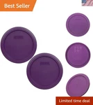 Durable Purple Plastic Replacement Lids For 4-CUP Glass Bowls Dishwasher Safe. Fixed Price $19.99.