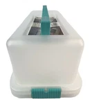 Starplast Cake Box Plastic Rectangular Carrier Tote With Handle 14 6.5. Fixed Price $24.95.
