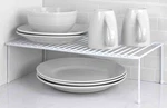Home Basics Helper Shelf Heavy Weight Large, White, 10X17.5X5.25 Inches. Fixed Price $24.99.