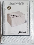 Richards Quilted Stemware Storage Chest For Glasses, 12.5" 15.5" X10", Nip. Fixed Price $21.99.