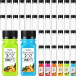 Roshtia 100 Pcs 2OZ Small Clear Plastic Juice Bottles With Lid For Liquids Re.... Fixed Price $66.64.