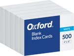 Oxford Index Cards, Blank On Both Sides, White, (40177), 4X6,. Fixed Price $16.72.