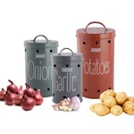 Hazel Stainless Steel Potato Onion Storage Containers With Lid Kitchen Cani.... Fixed Price $63.56.