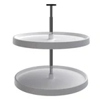 Rev-a-shelf 28'' Lazy Susan Full-circle Polymer 2-SHELF, White, 3072-28-11-52. Fixed Price $84.99.