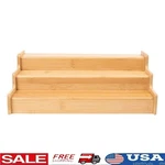 Expandable Bamboo Spice Rack 3-TIER Organizer Kitchen Pantry Bathroom Storage Us. Fixed Price $98.41.